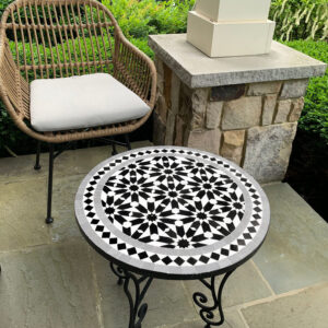 Handcrafted Moroccan Mosaic Table – Unique Indoor & Outdoor Artisan Tile Table by puresinkco