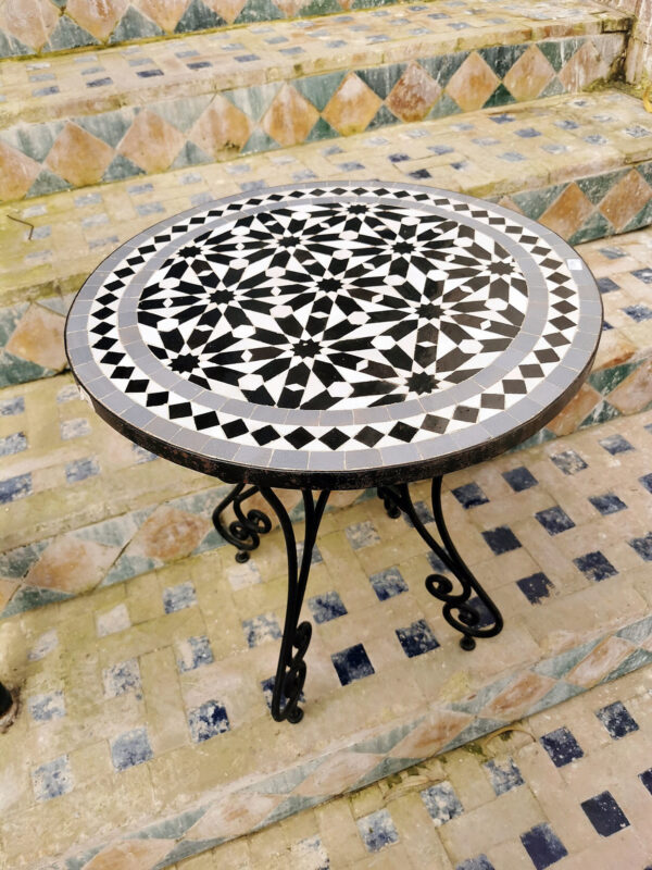 Handcrafted Moroccan Mosaic Table – Unique Indoor & Outdoor Artisan Tile Table by puresinkco - Image 3