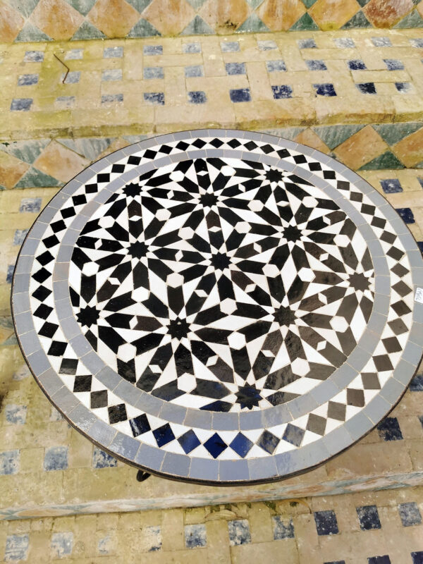 Handcrafted Moroccan Mosaic Table – Unique Indoor & Outdoor Artisan Tile Table by puresinkco - Image 4
