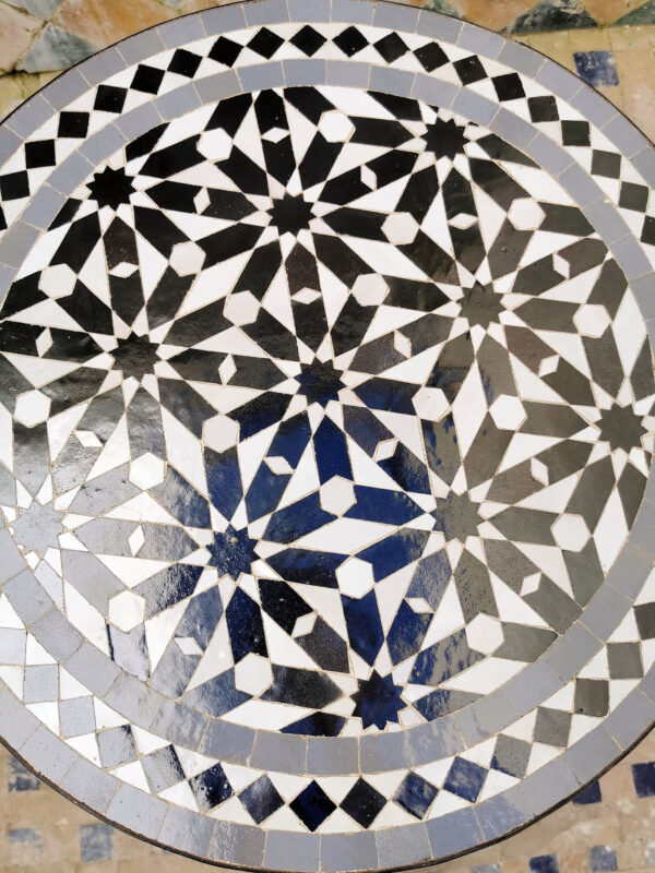 Handcrafted Moroccan Mosaic Table – Unique Indoor & Outdoor Artisan Tile Table by puresinkco - Image 5