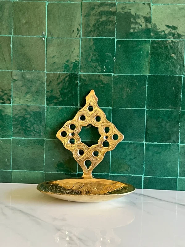 Wall Mounted Unlacquered Brass Soap Dish – Handmade Antique Soap Holder by PureSinkCo | NEJMA Collection - Image 6