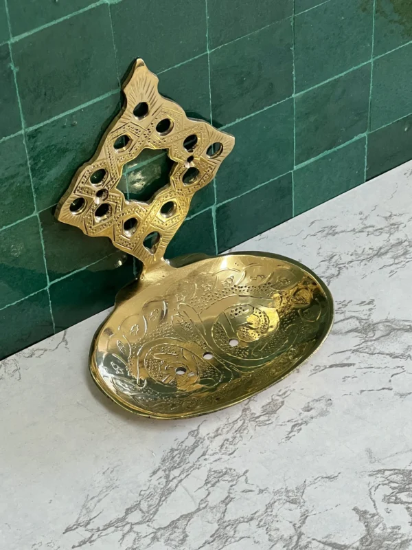 Wall Mounted Unlacquered Brass Soap Dish – Handmade Antique Soap Holder by PureSinkCo | NEJMA Collection